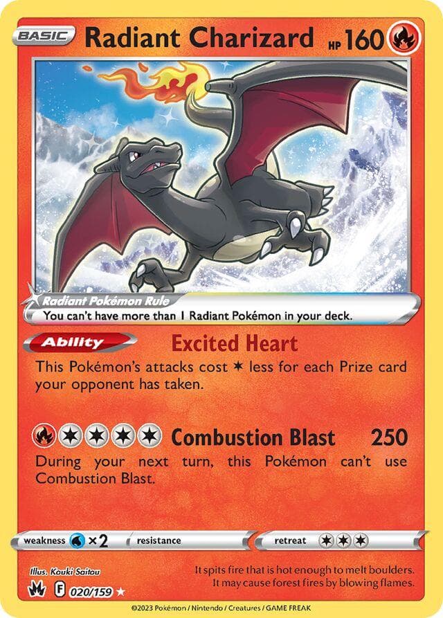 Radiant Charizard #20 Pokemon Crown Zenith
