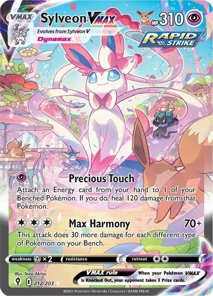 Sylveon VMAX #212 Pokemon Evolving Skies